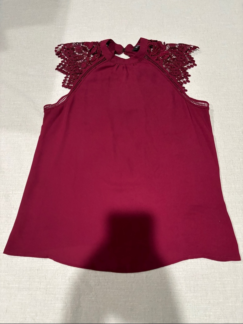 🌶️ Express Burgundy Lace Detail Blouse size XS